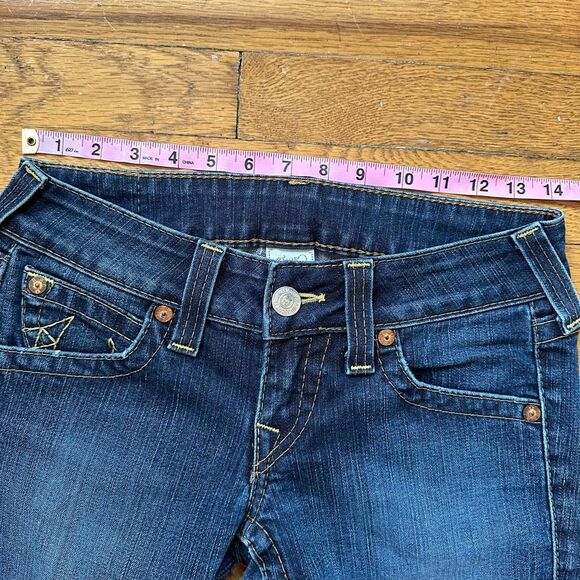True Religion Bootcut Jeans – Women’s Size 27, Made in USA, Dark Wash - Picture 6 of 10